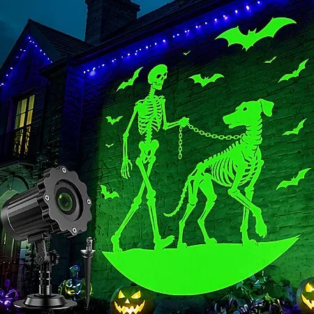 40% Off Skeleton Walking Dog Halloween Projector