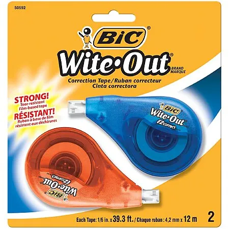$2.99 Amazon Bic Wite-Out Correction Tape
