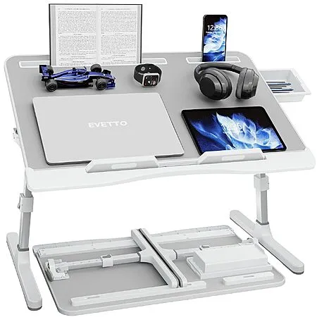 23.6" Evetto Large Adjustable Laptop Bed Desk for $29.99
