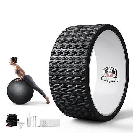 HAPBEAR Yoga Wheel Set for $19.49