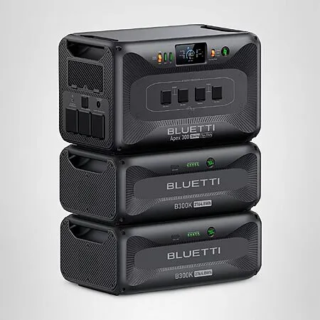 BLUETTI Apex 300 Solar Generator & 2 B300K for $3399