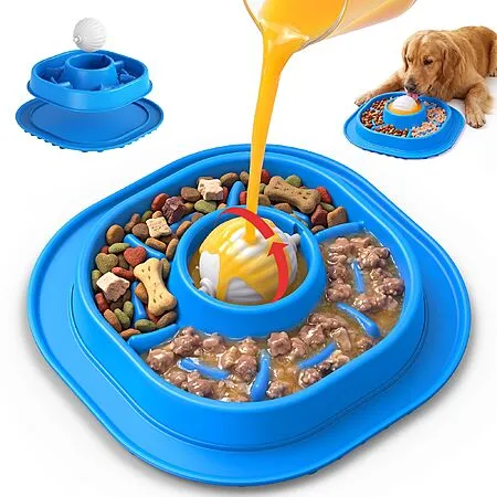 PandaTOP 2-in-1 Slow Feeder Dog Bowl for $8.99