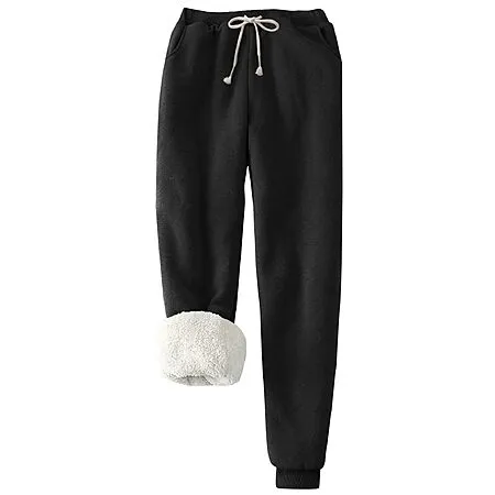 PEHMEA Women's Sherpa Sweatpants for $12.34