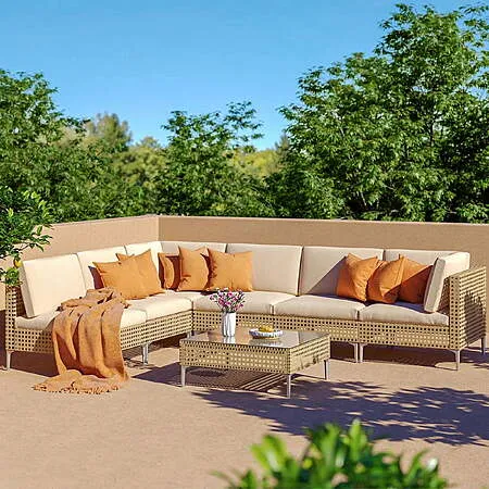 Grand Patio 7-Piece Wicker Set for $200