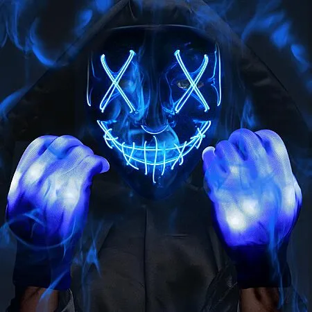 Halloween Light-Up Mask and Gloves for $8.39