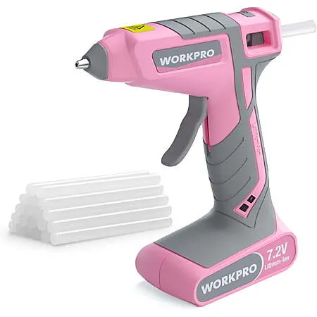 Pink Cordless Hot Glue Gun for $9.09!