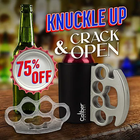 75% Off Caliber Gourmet Bottle Opener & Cozies!
