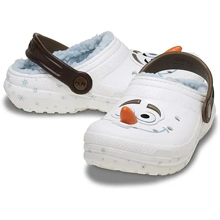 Crocs Kids' Olaf Fuzzy Lined Clogs for $10