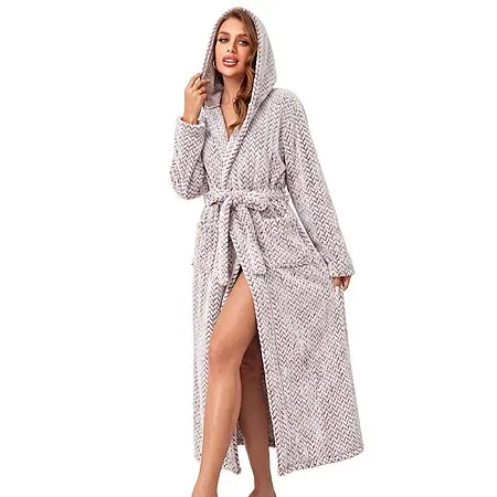 50% Off Women's Ultra-soft Plush Hooded Robe