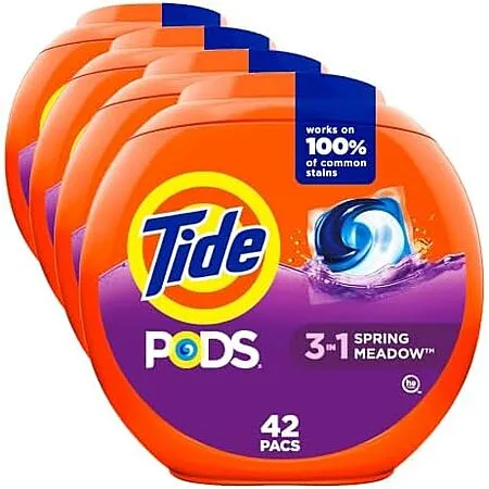 $24.63 for 4-Pack Tide PODS Laundry Detergent (Spring Meadow)