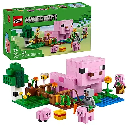 LEGO Minecraft Baby Pig House for $12