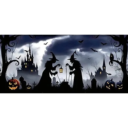 $10 Halloween Garage Door Cover