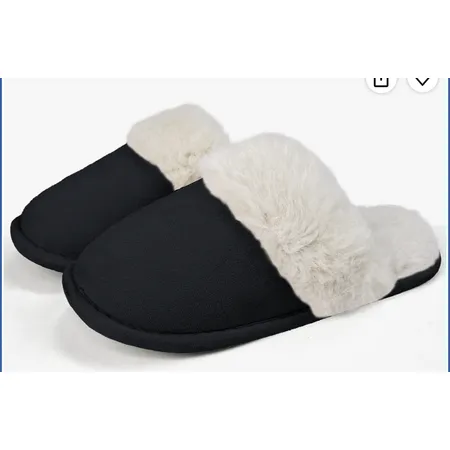 Women’s Memory Foam Fuzzy Slippers for $4.99