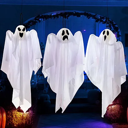 3-Pack Halloween Hanging Ghost Decorations for $9.99!
