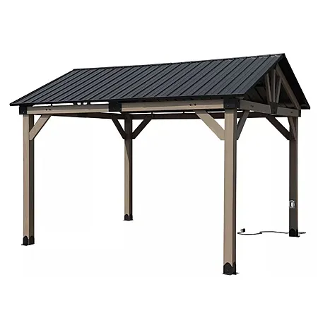Aoodor 10x12 Cedar Wood Frame Gazebo for $682