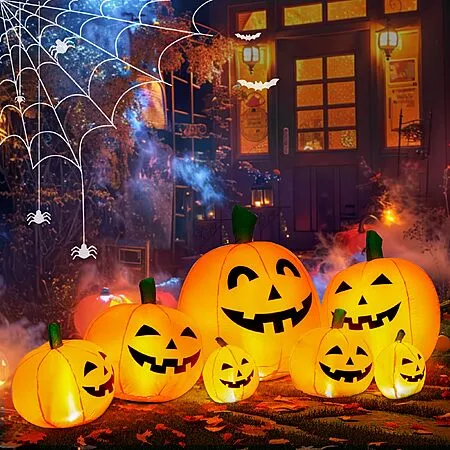 7.5' Halloween Inflatable Pumpkins for $19.99