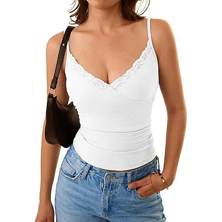 Women’s Lace Trim Tank Tops for $3.99!