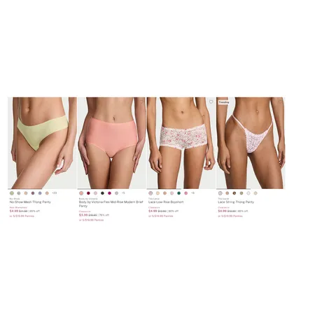 Big Fall Sale on Panties—5 for $20