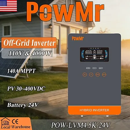 PowMr 24V 4000W Solar Inverter for $198.60