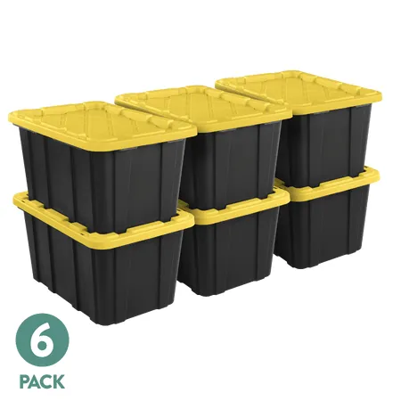 6-Pack 27-Gallon Storage Bins for $48