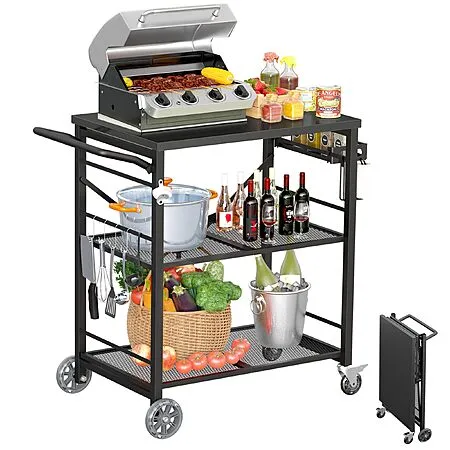 34" Ciokea Outdoor Grill Cart for $68.89