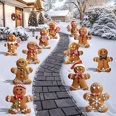 12-Pack Gingerbread Yard Signs for $13.36!