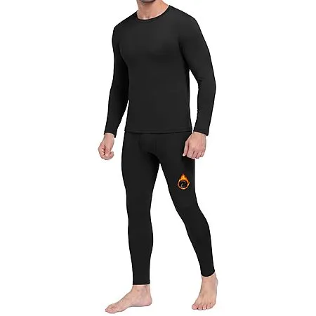 48% Off Men’s Fleece-Lined Thermal Underwear Set