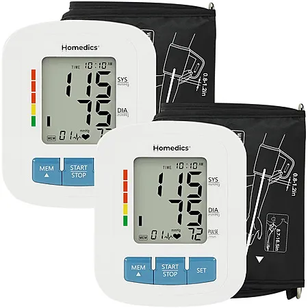 2-Pack Homedics Blood Pressure Monitors for $24.99