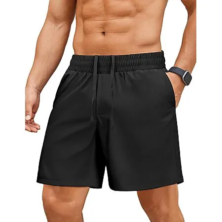 PINSPARK Men's 7" Quick Dry Running Shorts for $7.99