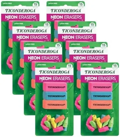 Neon Erasers for $6.02!