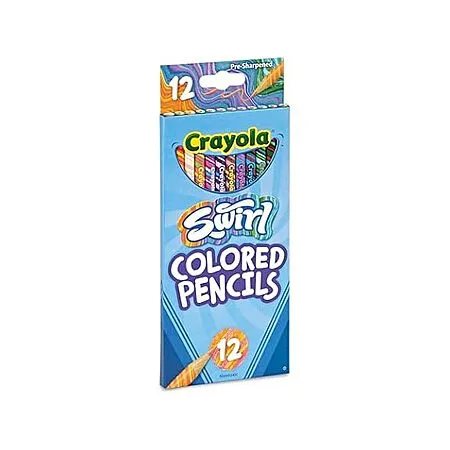 Crayola Swirl 12-Count Colored Pencils for $1.99
