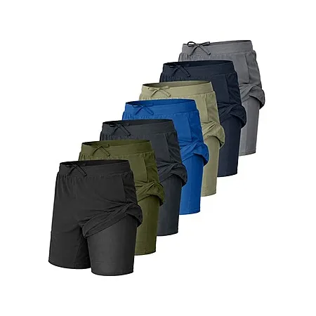 $22.99 for 5-Pack Men's 2-in-1 Gym Shorts