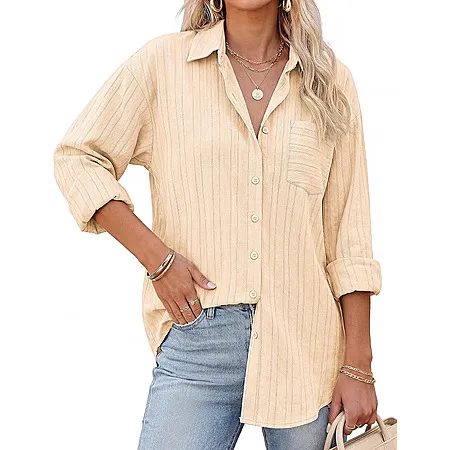 50% Off Women's Cotton Oversized Blouse!