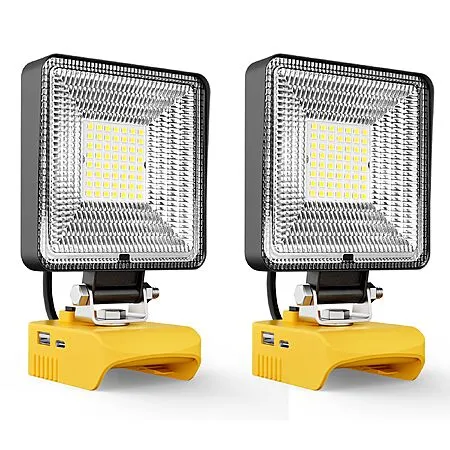 50% Off LED Work Lights for Dewalt 20V Batteries!