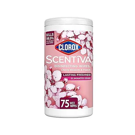 75 ct Clorox Scentiva Disinfectant Wipes for $2.91