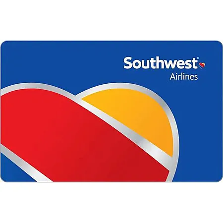 $40 Discount on Southwest Airlines $500 Gift Card