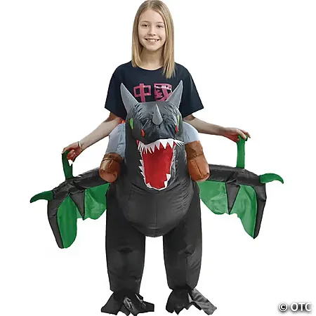 Kids Inflatable Dragon Ride On Costume for $26.67