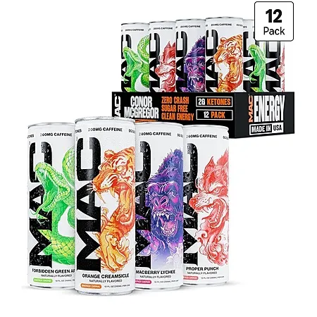 MAC Energy Conor McGregor Variety Pack for $4