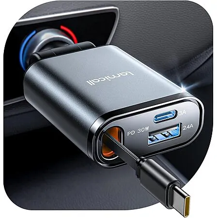 Lamicall 57W USB C Car Charger for $7.99