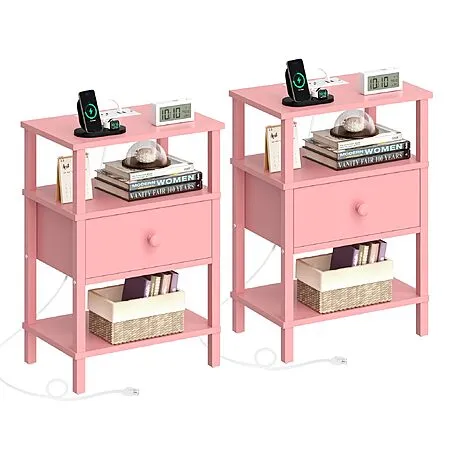 50% Off Lerliuo 3-Tier Storage End Table 2-Pack