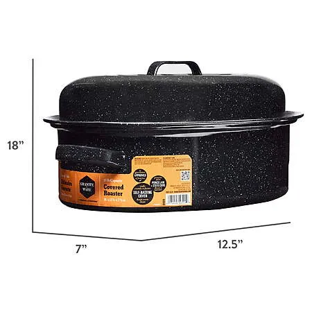 $17.74 for Granite Ware 18" Covered Oval Roaster