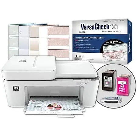 $230.59 for VersaCheck HP DeskJet 4155 MXE Printer Bundle