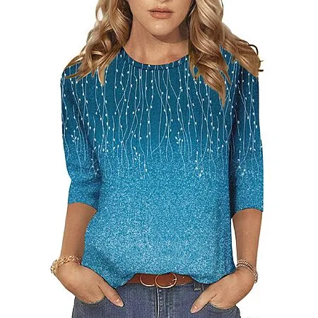 NORACORA Women's Printed Crewneck for $4.66!
