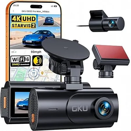 GKU D600 Pro Max Dash Cam for $59.49!