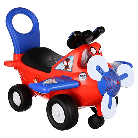 Marvel Spidey Lights & Sounds Activity Plane Ride-On for $25