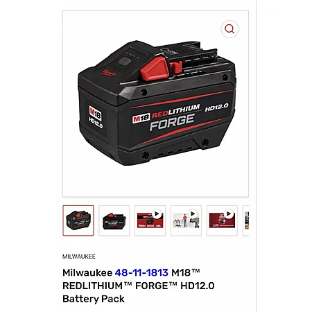 Milwaukee M18 Forge 12.0 Battery for $169