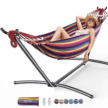 Double Hammock with Stand for $49.50!