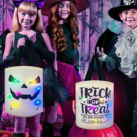 50% Off CUNGLIN Light-Up Halloween Ghost Bucket!