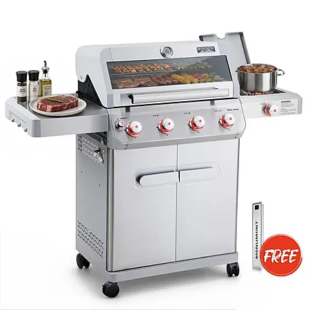 Gas Grill for $339 with Free Smoker Box & Assembly
