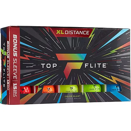 15-Pack Top Flite XL Golf Balls for $9.98